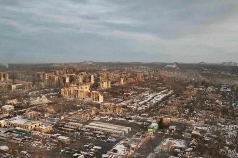 Город Дзержинск в ДНР, взятый под контроль подразделениями группировки войск 