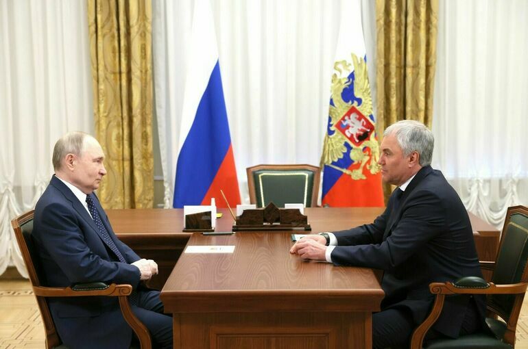 Володин доложит Путину об итогах весенней сессии
