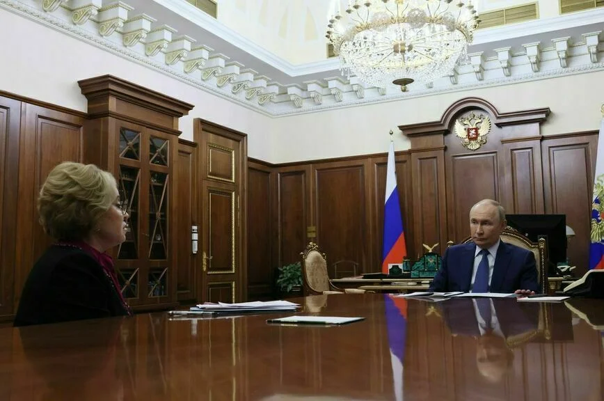 Валентина Матвиенко и Владимир Путин.