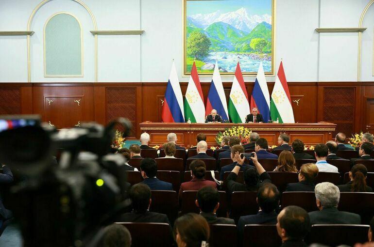 Путин: У России и Таджикистана схожие позиции по геополитическим вопросам