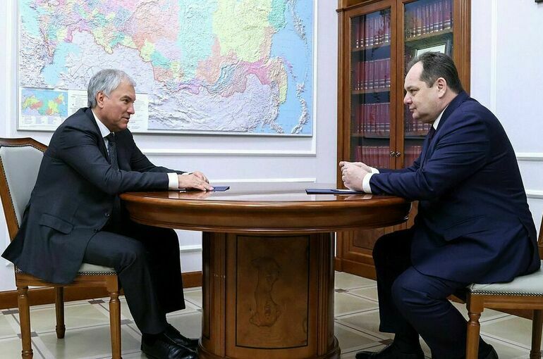 Володин встретился с главой Республики Коми Гольдштейном