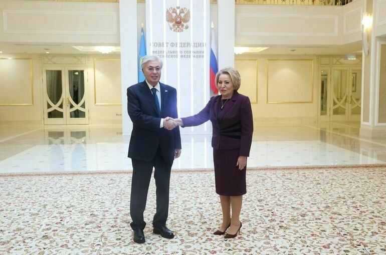 Матвиенко встретилась в Совете Федерации с президентом Казахстана