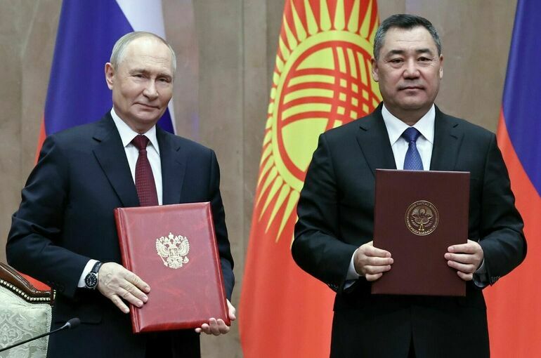 Путин и Жапаров в Бишкеке подписали семь документов и совместное заявление