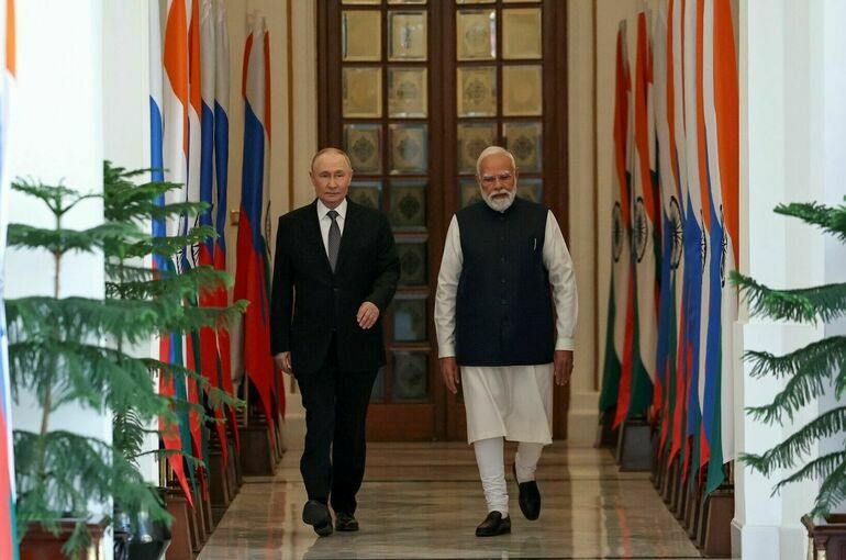Путин вылетел из Индии после двухдневного визита