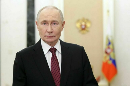 Путин поздравил россиян с Новым годом