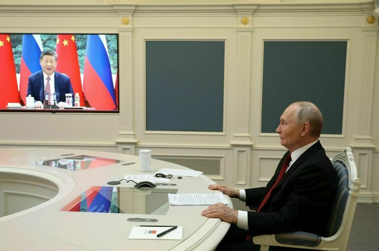 Путин поговорил с Си Цзиньпином по видеосвязи