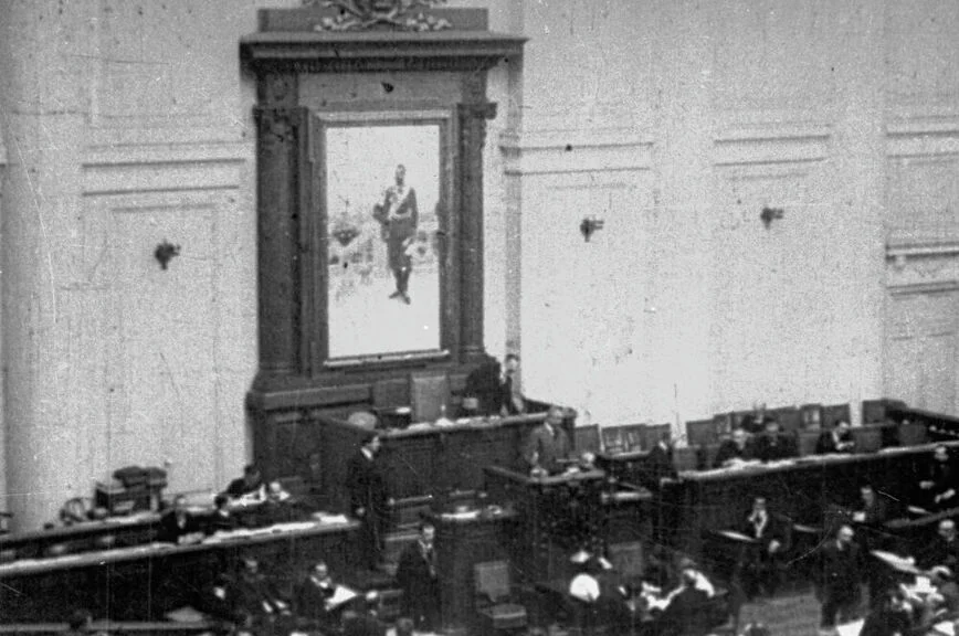 Заседание Государственной Думы в Таврическом дворце, 1917 год