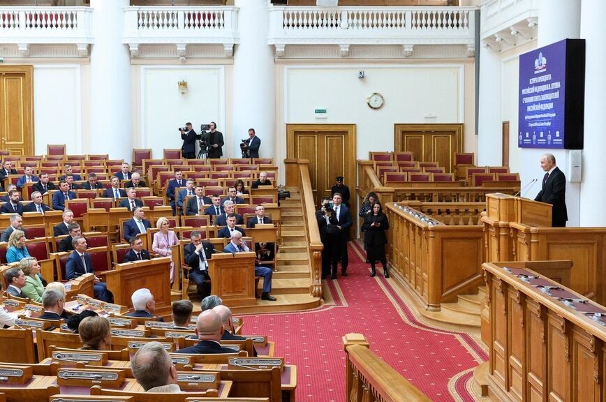  Встреча Президента РФ с членами Совета законодателей.