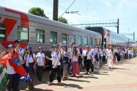 «Поезд Памяти» тепло встретили в белорусском Гомеле