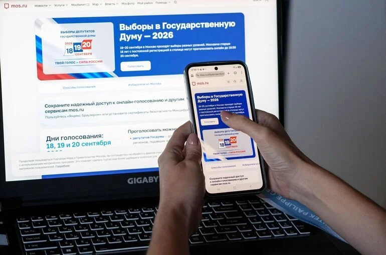 В Москве около 100 тыс. избирателей за ночь проголосовали на выборах дистанционно