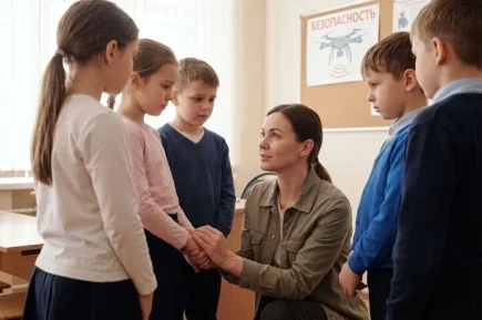 Не повышать голос и не стыдить детей за страх: Минпросвещения объяснило, как действовать учителю при угрозе БПЛА