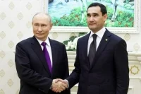 Путин провел встречу с президентом Туркмении