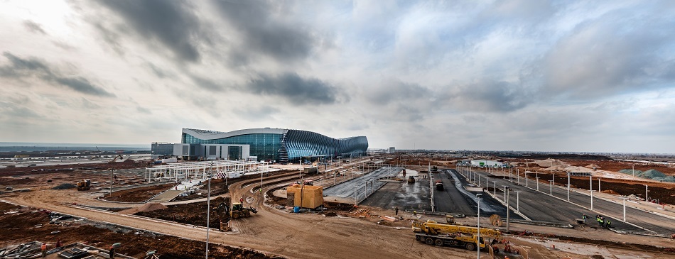 Новый аэровокзальный комплекс «Крымская волна». Фото: пресс-служба Международного аэропорта «Симферополь».