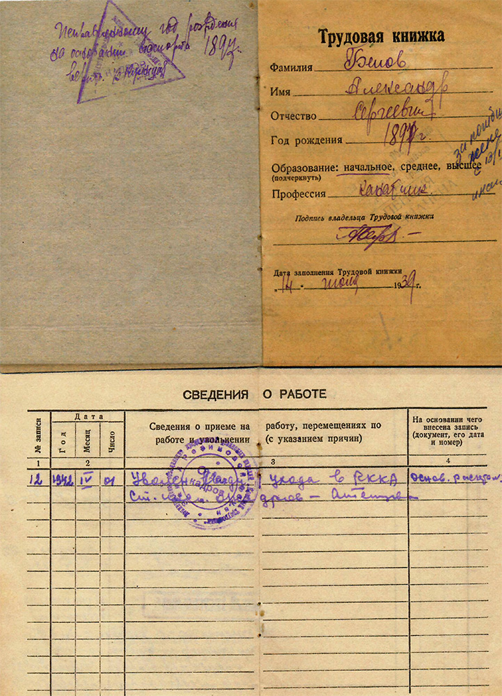 Трудовая книжка